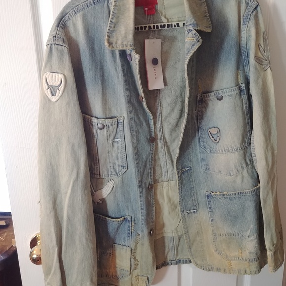 Fcuk Jeans Jacket NWT Size M - Picture 1 of 8